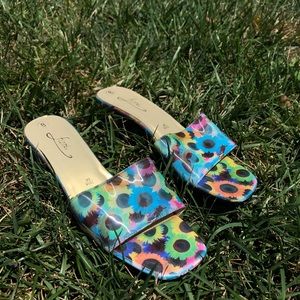 Vintage Shoes - Butterfly/flower mules Vintage Shoes - Butterfly/flower mules